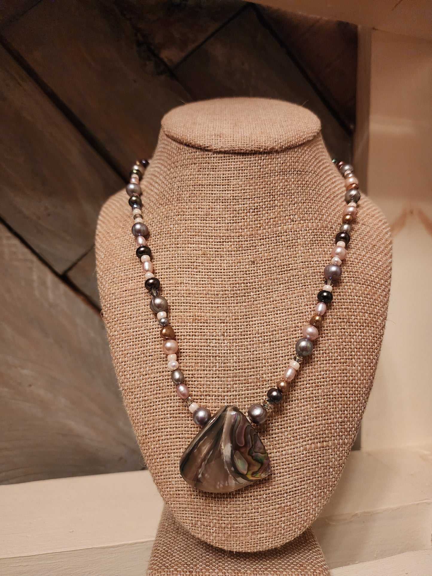 “Ocean’s Echo” Pearl & Abalone