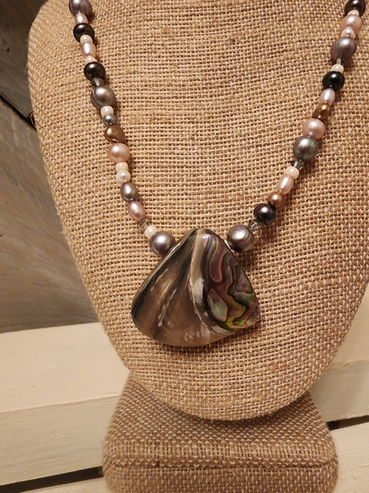 “Ocean’s Echo” Pearl & Abalone